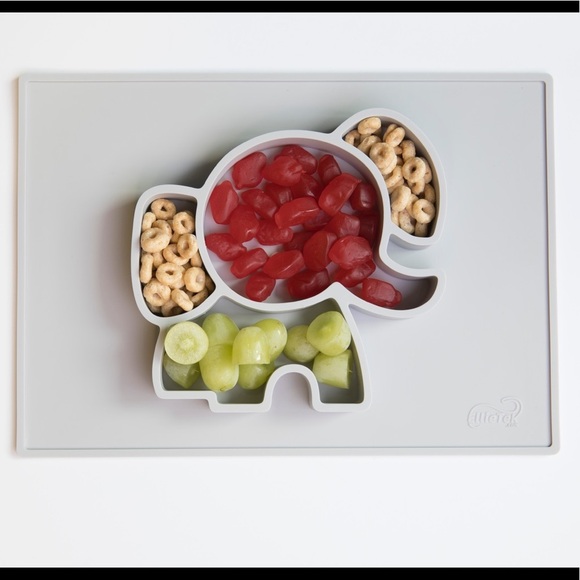 EllieMat silicone elephant placemat plate baby - Picture 3 of 6